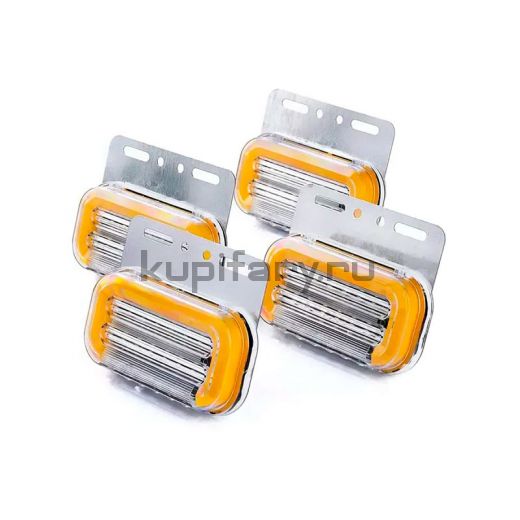 Габаритный фонарь светодиодный желтый 24 Вольт комплект 4 шт GB1595
