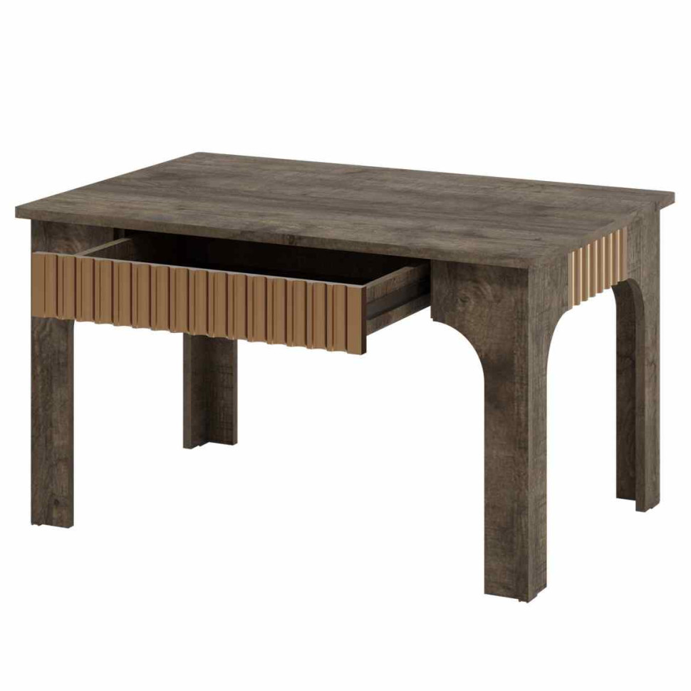 Стол журнальный Ольга 3 (Дуб коми/Голден Пэлас)