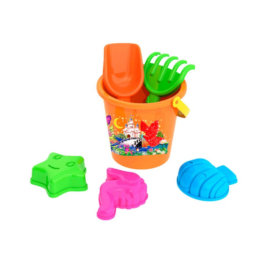 Набор для песка №92 (Формочки 028 (3 шт) + 090 + 091 + 109/1 с печатью)