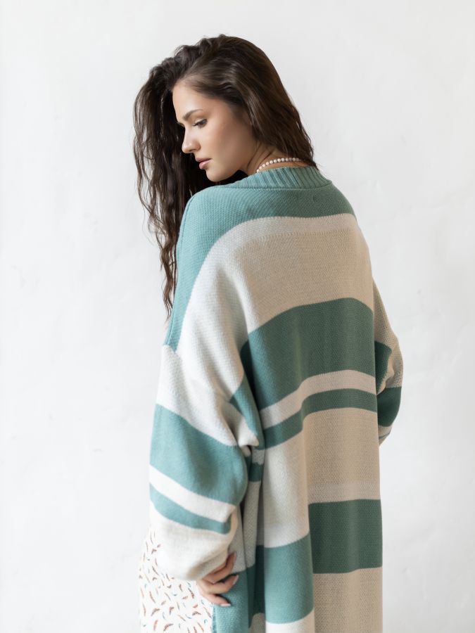 Кардиган в полоску