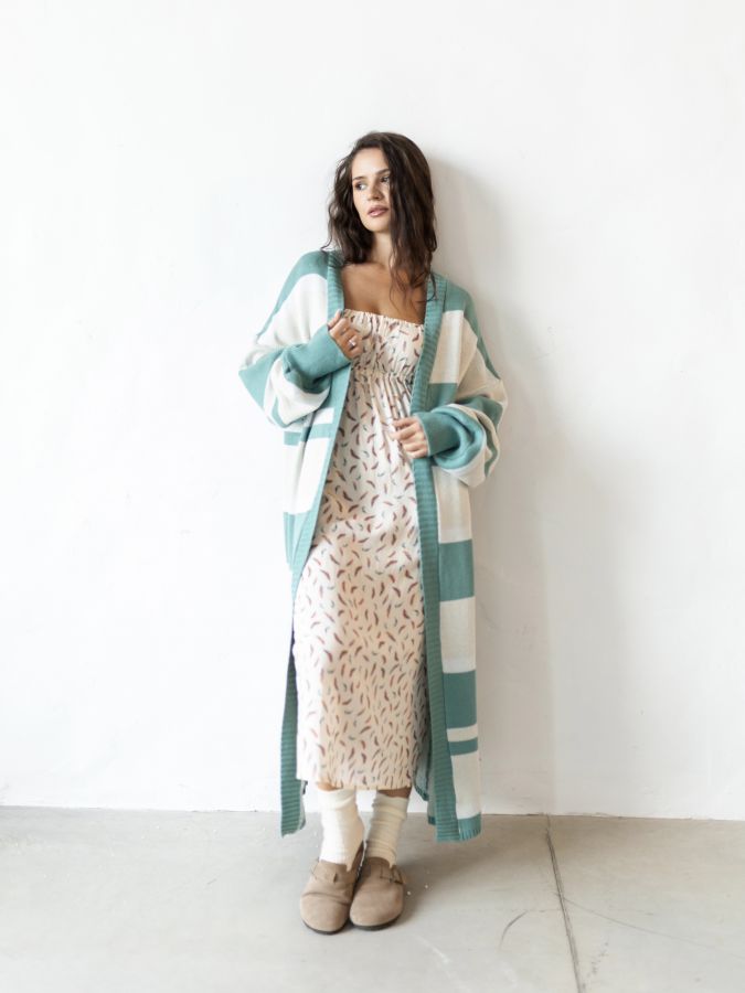 Кардиган в полоску