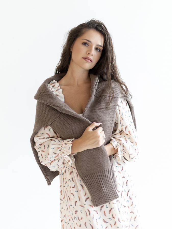 Платье Estate из бамбука "Перья"