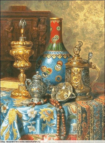 Набор для вышивания "Натюрморт с китайской вазой"