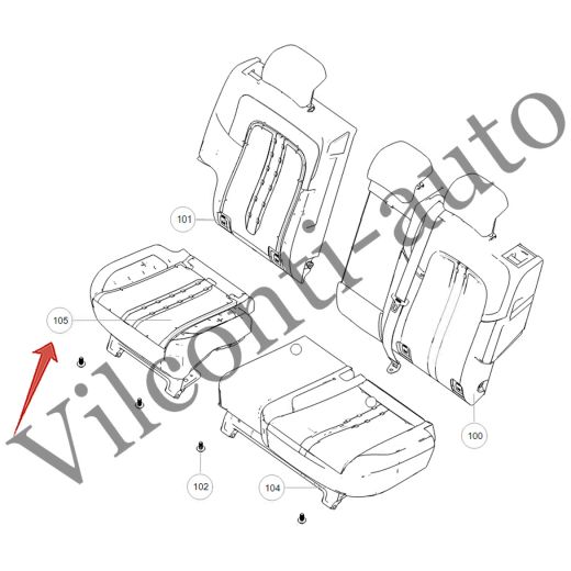 ПОДУШКА ЗАДНЕГО ПРАВОГО СИДЕНИЯ TANK 300 7053210XKM14A8P 100% ОРИГИНАЛ