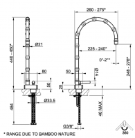 Смеситель для раковины Gessi Jacqueline 77003 с высоким поворотным изливом и металлическим вентилем без донного клапана схема 2 Смеситель для раковины Gessi Jacqueline 77003 с высоким поворотным изливом и металлическим вентилем без донного клапана схема 2