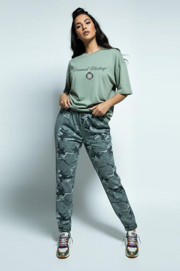 Домашний костюм с брюками 395 [хаки]