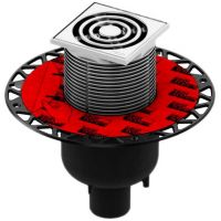 Дренажный душевой трап TeceDrainpoint S130 3601300 вертикальныйдекоративной решеткойфланцем схема 1