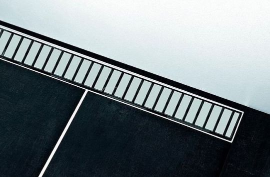 Душевой лоток Tece Linus 80 15100089решеткой straight Хром схема 2