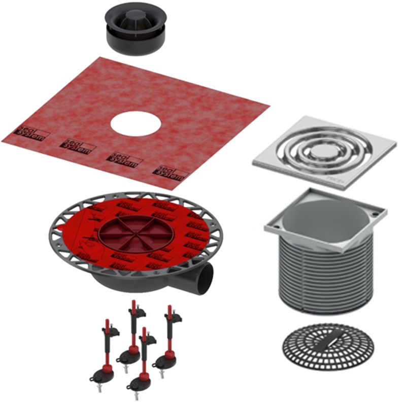 Трап для душа TeceDrainpoint 110 KDP-S110решеткой Хром ФОТО