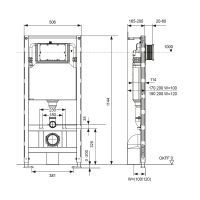 Застенный модуль TECE TECEspring Profil схема 2