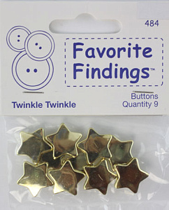 Пуговицы для творчества FAVORITE FINDINGS Мерцание (звезды) BLUMENTHAL LANSING (550000484)