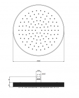 Верхний душ Fima - Carlo Frattini Park Lane F1140/2 схема 2