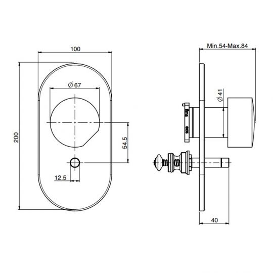 Fima carlo frattini So смеситель для ванны/душа F3189X2 схема 2
