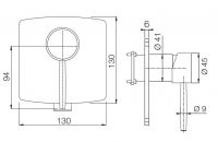 Fima carlo frattini De soto смеситель для ванны/душа F3659X1 схема 1
