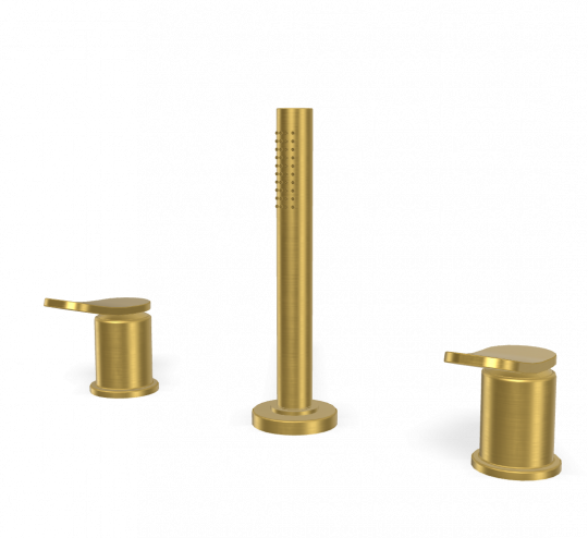 Смеситель к борту ванны Fima carlo frattini Flo F3814/1N схема 5