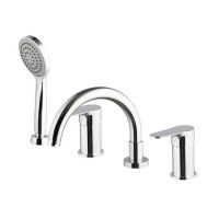 Смеситель на борт ванны с повортным изливом Fima carlo frattini Serie 22 F3844N схема 1