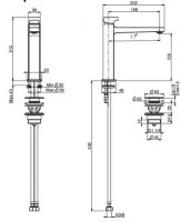 Fima carlo frattini Next смеситель для раковины F3931LN схема 1