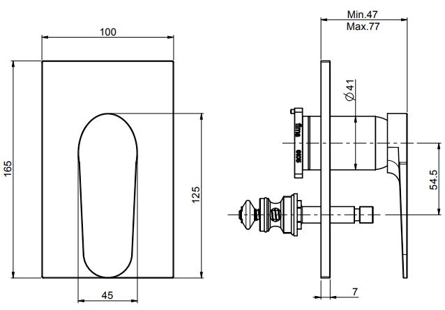 Fima carlo frattini Next смеситель для ванны/душа F3949X2