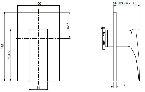 Изображение Fima carlo frattini Zeta смеситель для ванны/душа F3969X1