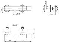 Fima carlo frattini Nomos go смеситель для душа F4165/1 схема 2