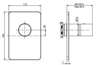 Fima carlo frattini Nomos go смеситель для ванны/душа F4169X1 схема 2