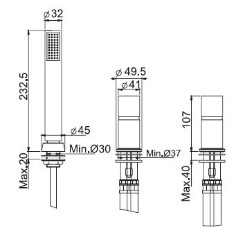 Fima carlo frattini Nomos go смеситель для ванны/душа F4174/1N ФОТО