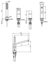 Смеситель для ванны и душа Fima carlo frattini Nomos go F4174N схема 2