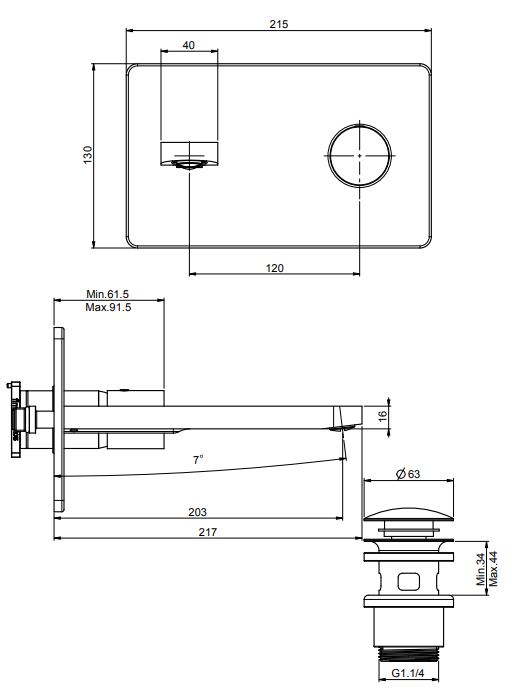 Fima carlo frattini Nomos go смеситель для раковины F4201WLX5 ФОТО