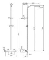 Душевая стойка Fima - carlo frattini Wellness F4255NQ схема 2