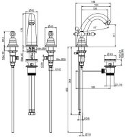 Fima carlo frattini Elizabeth/Epoque смеситель для раковины F5071 схема 2