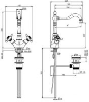 Fima carlo frattini Elizabeth/Epoque смеситель для раковины F5091 схема 2