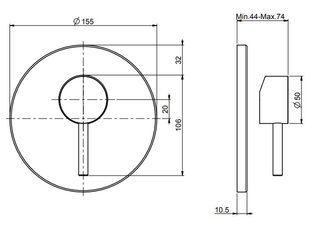 Fima carlo frattini Maxima смеситель для ванны/душа F5309/1