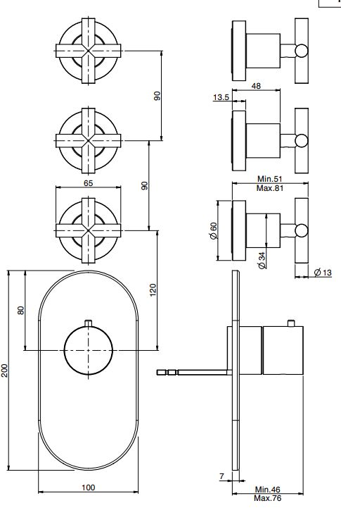 Fima carlo frattini Fimatherm смеситель для ванны/душа F5333X3 ФОТО