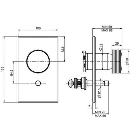 Fima carlo frattini Texture collection смеситель для ванны/душа F5609E2 схема 4 Fima carlo frattini Texture collection смеситель для ванны/душа F5609E2 схема 4