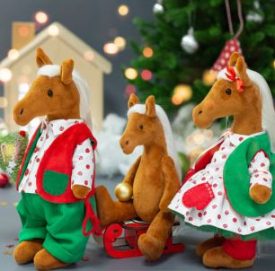 Набор КОМБО Семья Лошадок (красно-зеленый)