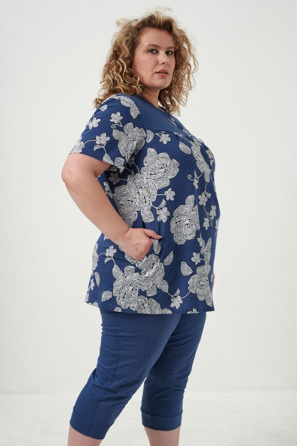 Комплект женский 83604 [белые цветы]