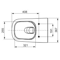 Унитаз TECE TECEneo 9700205 с функцией биде схема 4