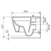 Унитаз TECE TECEneo 9700205 с функцией биде схема 5