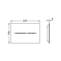 Панель смыва TECE TECEsolid бесконтактная 12В схема 2