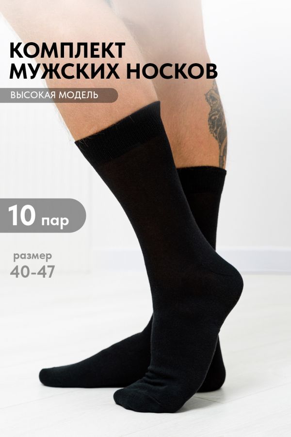 Носки мужские Беркут набор 10 пар [черный]