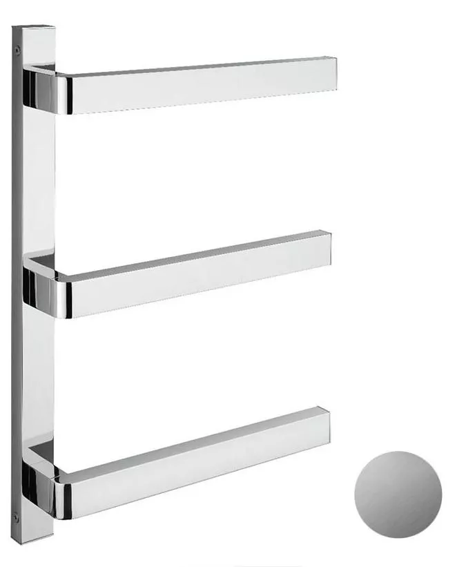 Изображение Полотенцесушитель электрический Margaroli Panorama 671BC 44x64 шлифованный хром