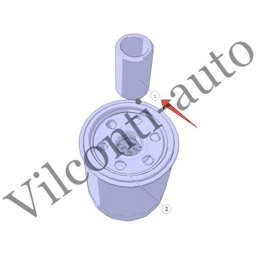 ШТУЦЕР МАСЛЯНОГО ФИЛЬТРА CHANGAN UNI-K NE15T004-0230 100% ОРИГИНАЛ