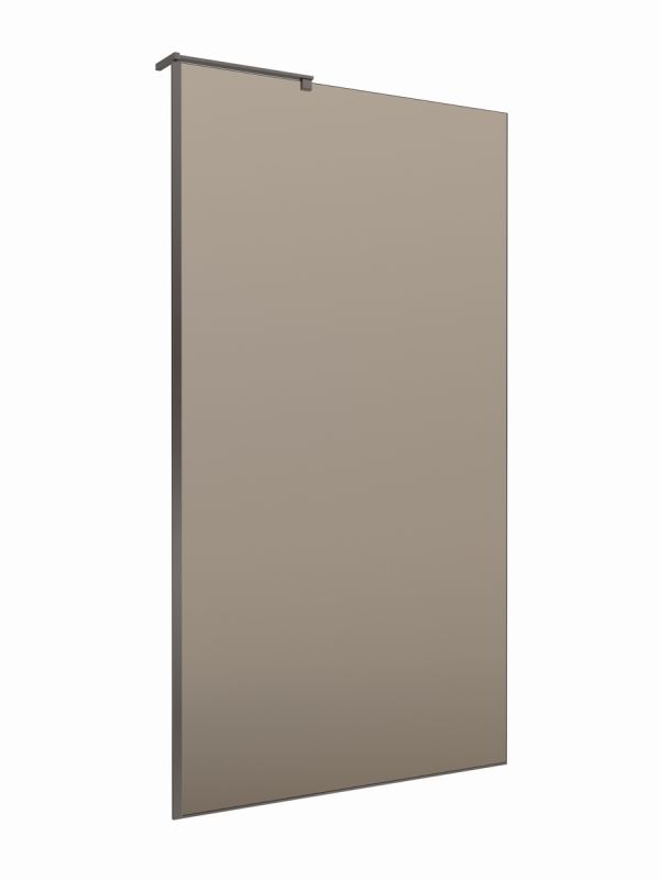Душевая перегородка BelBagno UNO-L-1-TB-100-BR-GM 100x200
