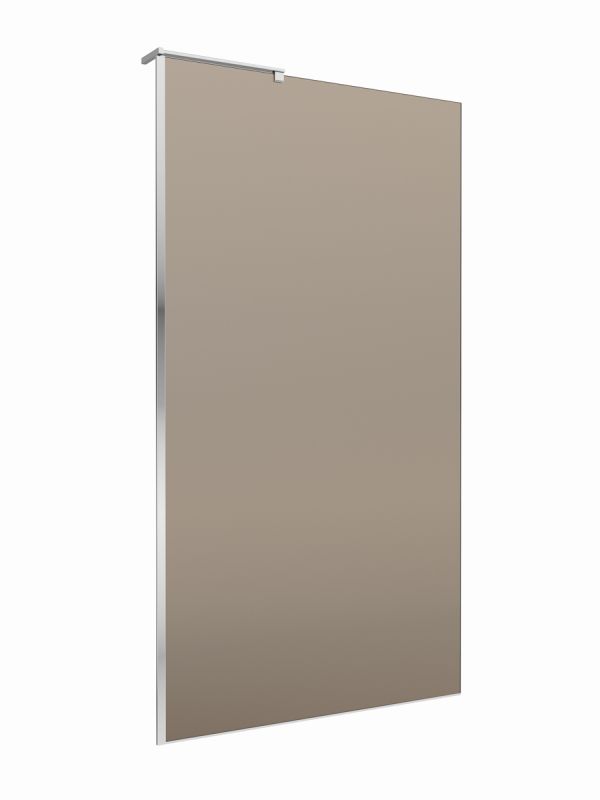 Душевая перегородка BelBagno UNO-L-1-TB-100-BR-Cr 100x200
