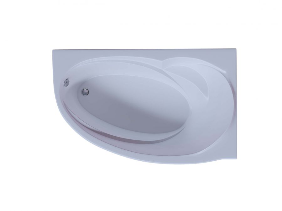 Акриловая ванна Aquatek Бетта 160x97 асимметричная, правая, с каркасом и экраном, без гидромассажа