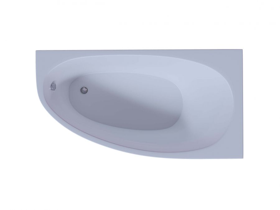 Акриловая ванна Aquatek Дива 170x90 асимметричная, правая, без каркаса и экрана