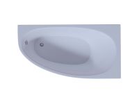 Акриловая ванна Aquatek Дива 170x90 асимметричная, правая, без каркаса и экрана