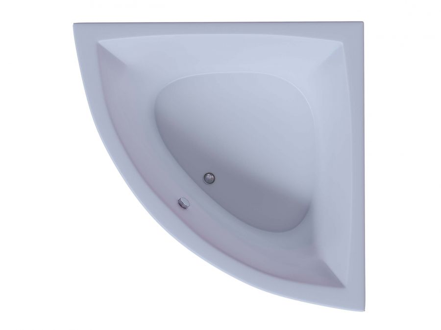 Акриловая ванна Aquatek Юпитер 150x150 угловая, универсальная, с каркасом и экраном, без гидромассажа