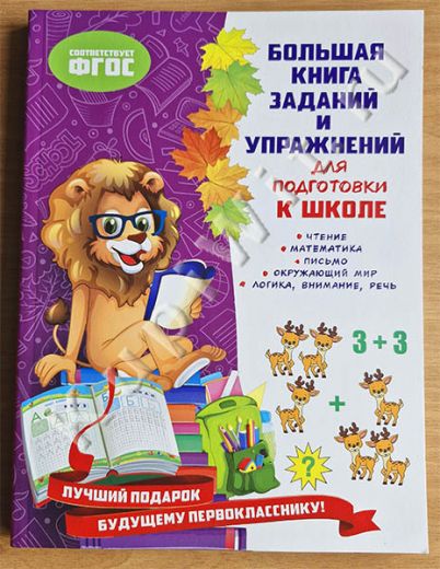 Большая книга заданий и упражнений для подготовки к школе