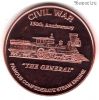 США. Унция меди Паровоз The General 2005